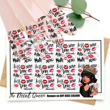 Load image into Gallery viewer, LOVE SCRIPT AND LIPSTICK KISSES