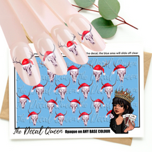 Load image into Gallery viewer, SANTA HAT STAG SKULLS