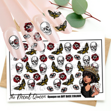 Load image into Gallery viewer, SKULL MOTHS/SKULLS/EYEBALLS & BLOOD ROSES