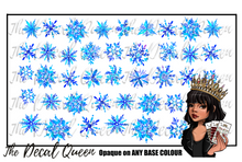 Load image into Gallery viewer, AQUA SNOWFLAKES