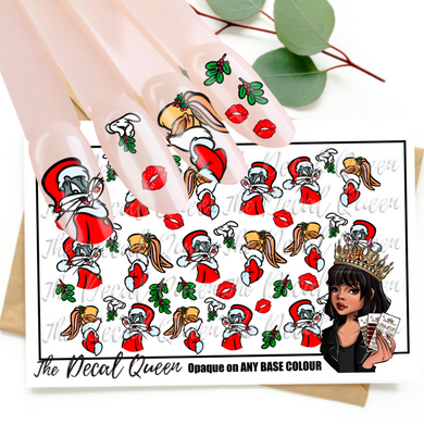 BUNNY KISSES UNDER THE MISTLETOE - Full Cover