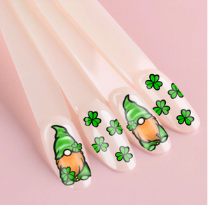 IRISH GNOMES -St Patrick’s day nails