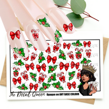 Load image into Gallery viewer, HOLLY, BOWS &amp; CANDY CANES