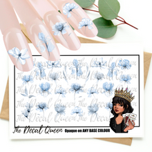 Load image into Gallery viewer, BLUE DELICATE FLORALS