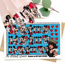 Load image into Gallery viewer, Loved up Micky &amp; Minnie (red bow)