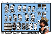 Load image into Gallery viewer, ART CLOWN BLACK AND WHITE