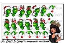 Load image into Gallery viewer, LARGE GRINCHY HEADS - Full Cover