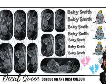 BABY SCAN personalised decal
